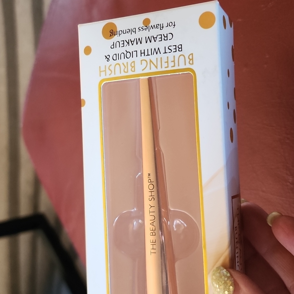 ❤️HPx2❤️ NIB The Beauty Shop: Buffing Brush, Rose/pink - Picture 3 of 8